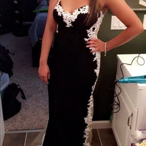 Black and white dress